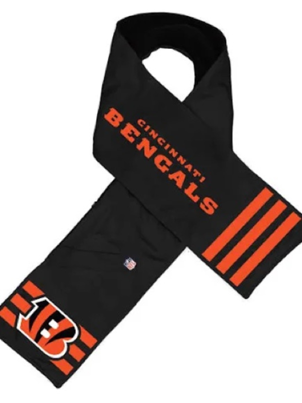 NFL Cincinnati Bengals Black and Orange Scarf